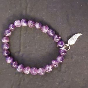 Amethyst Bead Bracelet